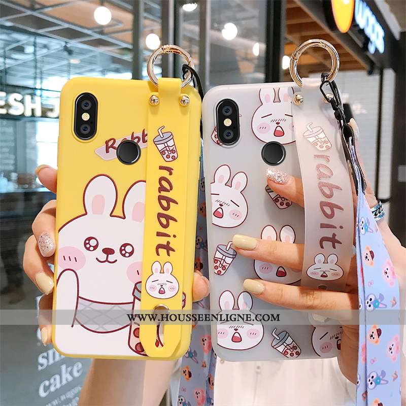Housse Xiaomi Mi Max 3 Personnalité Créatif Incassable Jaune Coque Téléphone Portable Lapin