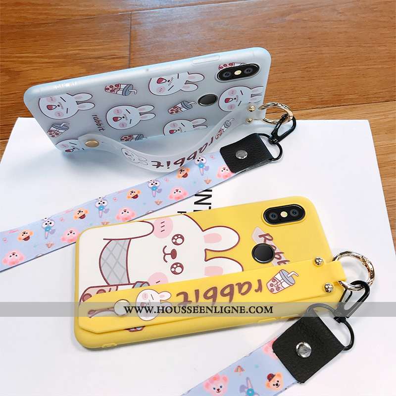Housse Xiaomi Mi Max 3 Personnalité Créatif Incassable Jaune Coque Téléphone Portable Lapin