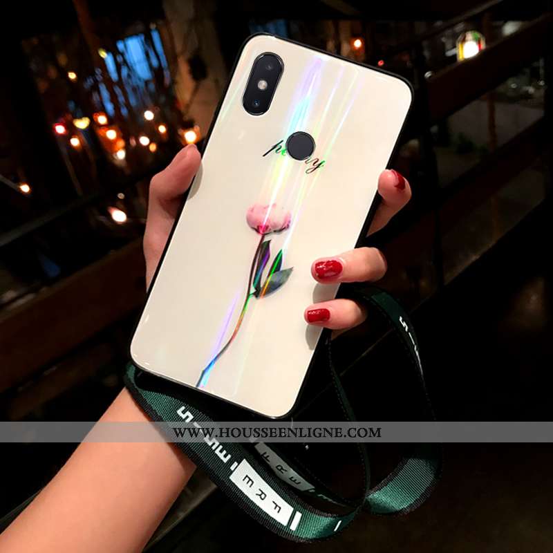 Housse Xiaomi Mi Max 3 Personnalité Créatif Incassable Étui Coque Tendance Frais Blanche