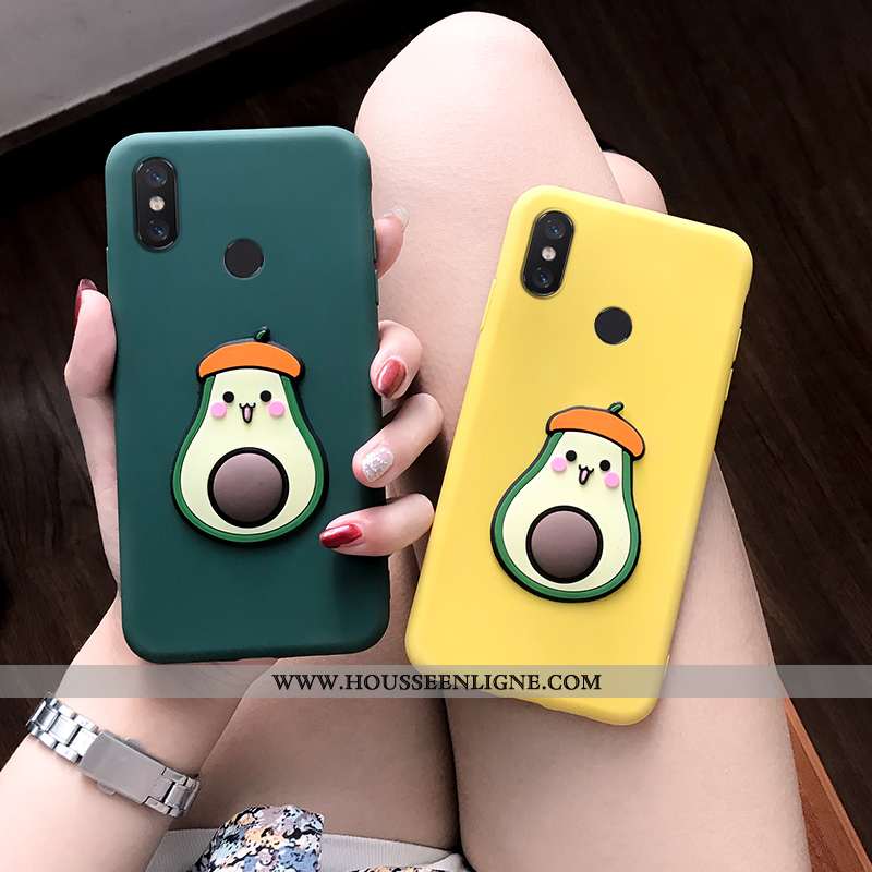 Housse Xiaomi Mi Max 3 Personnalité Créatif Vent Charmant Coque Dimensionnel Tendance Jaune
