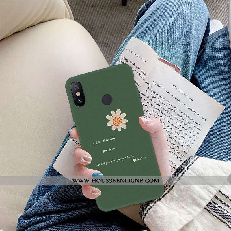 Housse Xiaomi Mi Max 3 Protection Fluide Doux Incassable Téléphone Portable Tournesol Étui Frais Ver