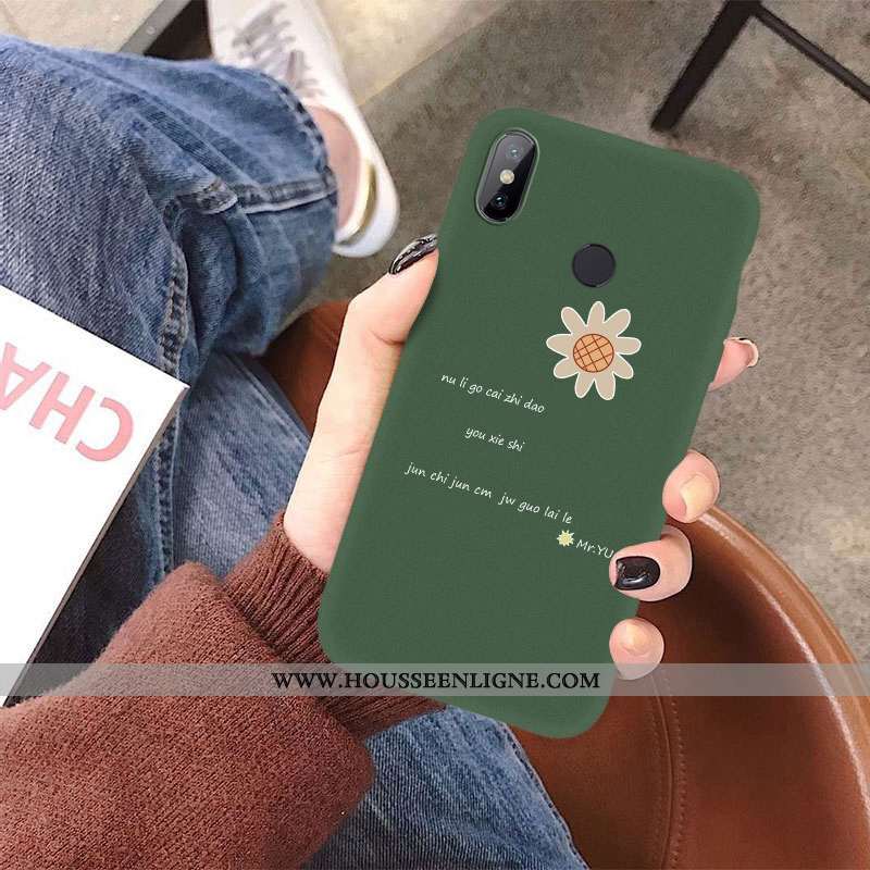 Housse Xiaomi Mi Max 3 Protection Fluide Doux Incassable Téléphone Portable Tournesol Étui Frais Ver