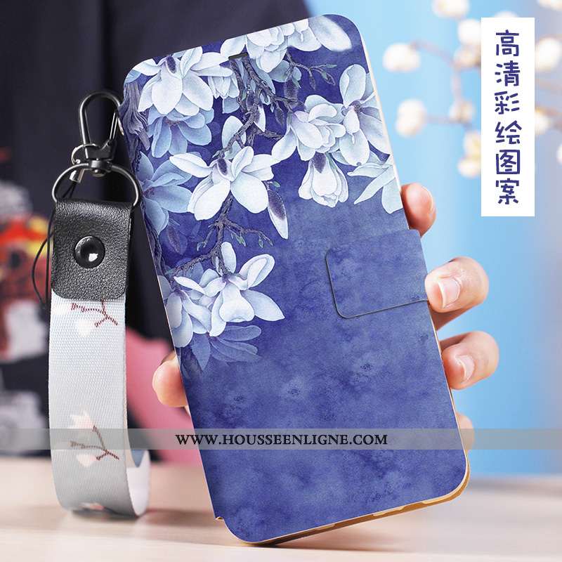 Housse Xiaomi Mi Max 3 Protection Personnalité Coque Petit Incassable Bleu Cuir