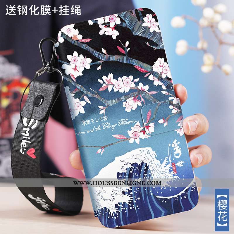 Housse Xiaomi Mi Max 3 Protection Personnalité Coque Petit Incassable Bleu Cuir