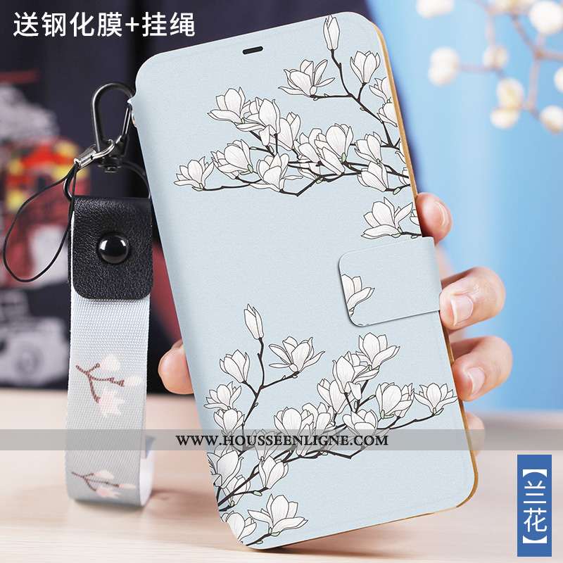 Housse Xiaomi Mi Max 3 Protection Personnalité Coque Petit Incassable Bleu Cuir
