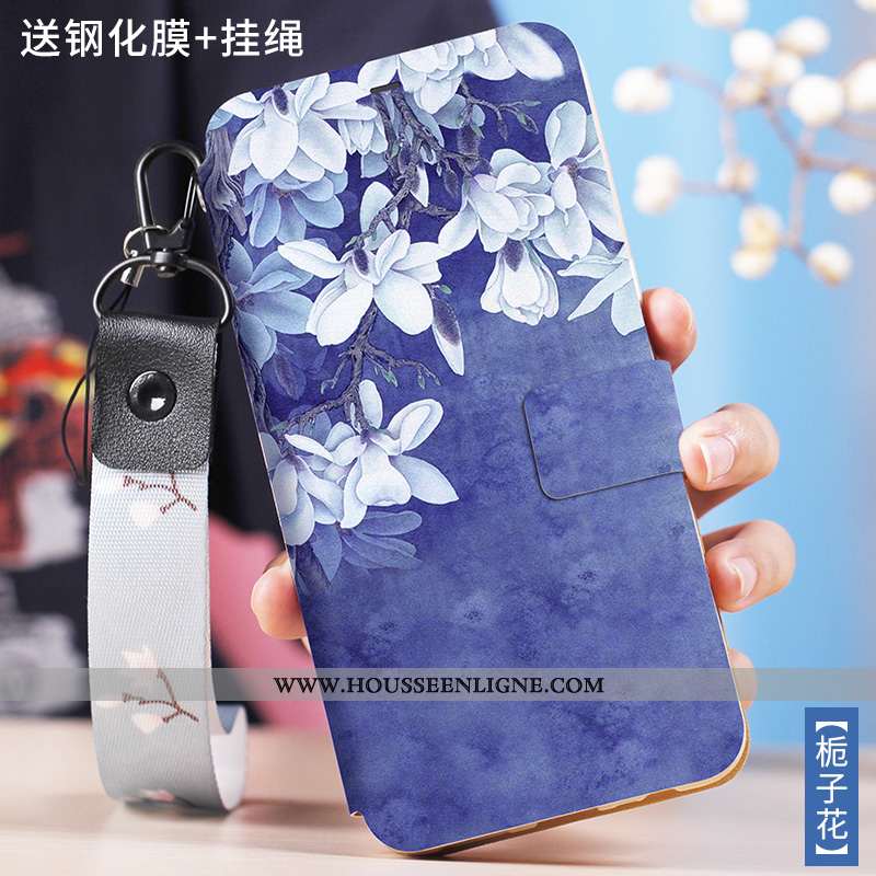 Housse Xiaomi Mi Max 3 Protection Personnalité Coque Petit Incassable Bleu Cuir