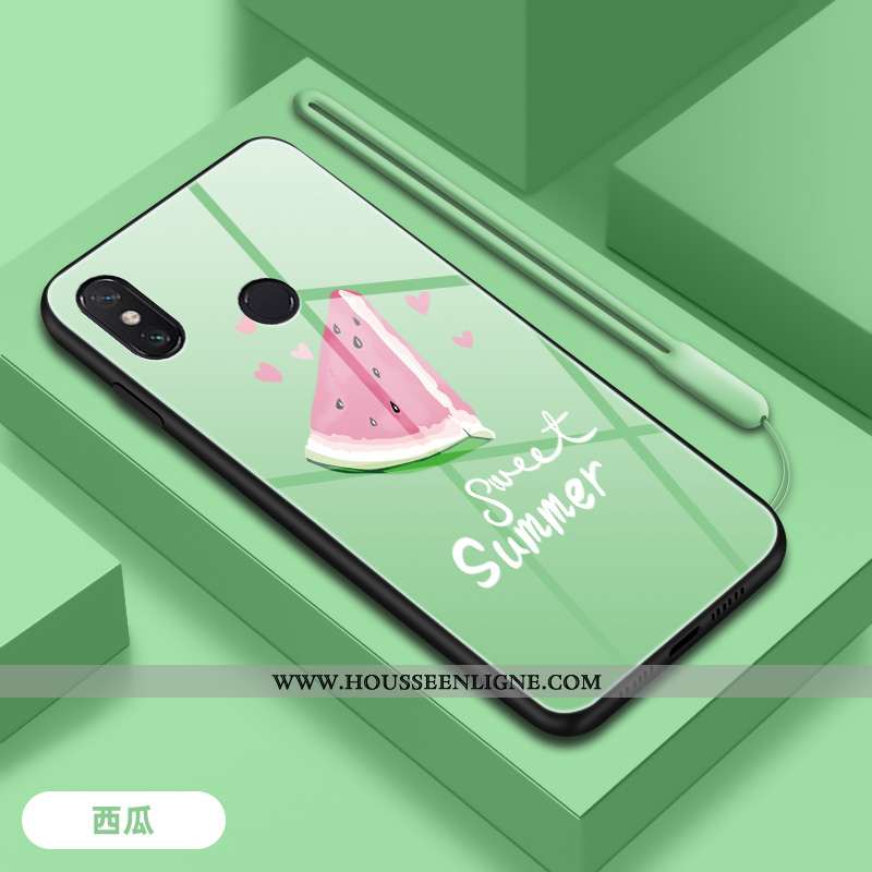 Housse Xiaomi Mi Max 3 Protection Verre Incassable Téléphone Portable Difficile Tendance Frais Verte