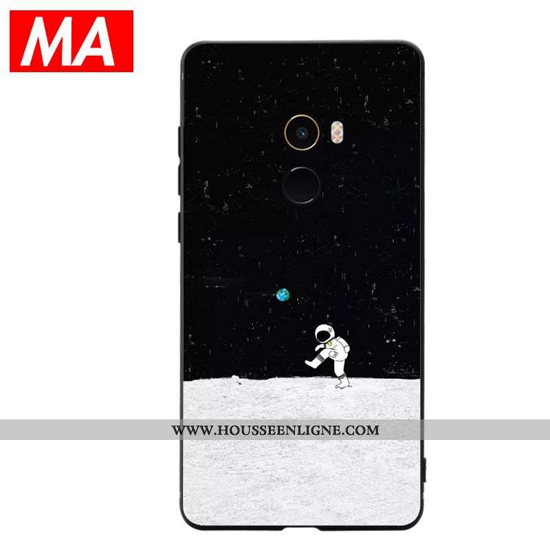 Housse Xiaomi Mi Max 3 Silicone Créatif Petit Vent Simple Clair Téléphone Portable Noir