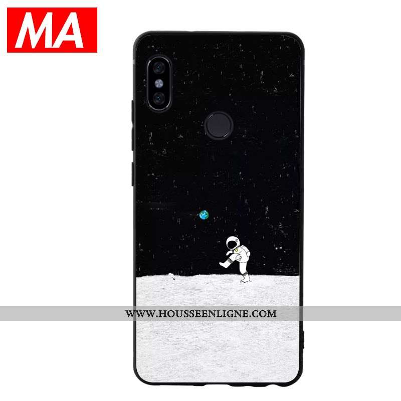 Housse Xiaomi Mi Max 3 Silicone Créatif Petit Vent Simple Clair Téléphone Portable Noir