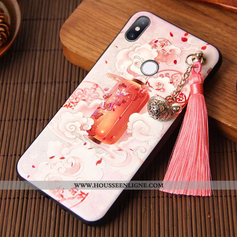 Housse Xiaomi Mi Max 3 Silicone Protection Créatif Coque Fluide Doux Net Rouge Rose