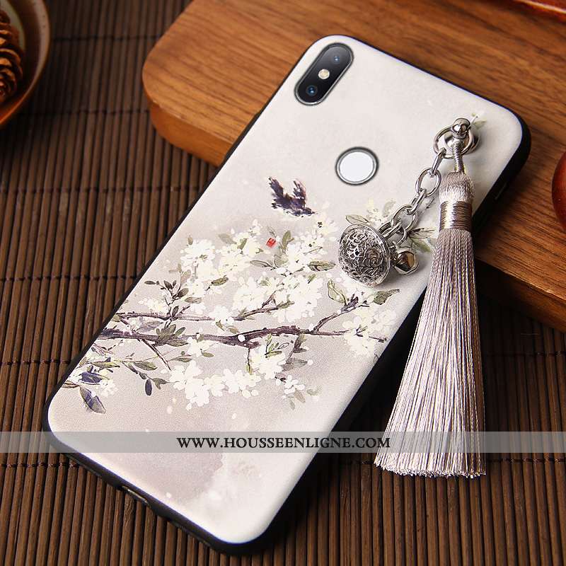 Housse Xiaomi Mi Max 3 Silicone Protection Créatif Coque Fluide Doux Net Rouge Rose