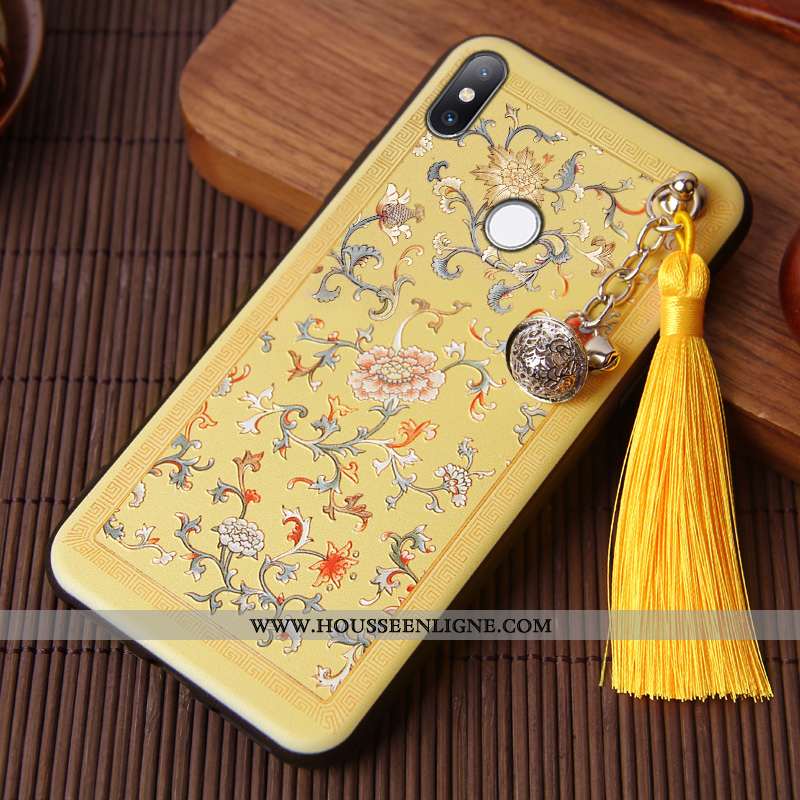 Housse Xiaomi Mi Max 3 Silicone Protection Créatif Coque Fluide Doux Net Rouge Rose
