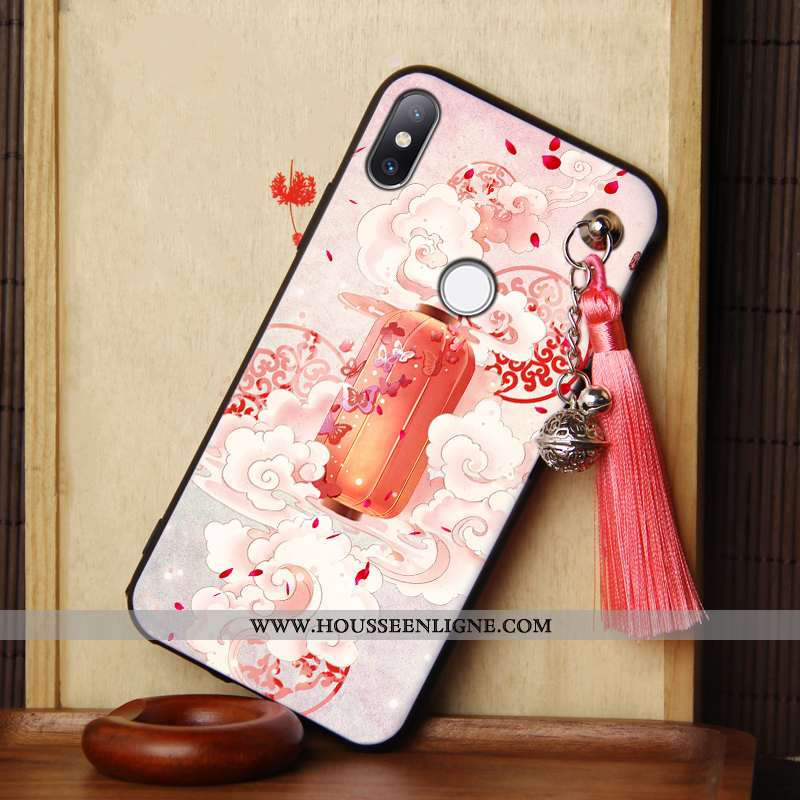 Housse Xiaomi Mi Max 3 Silicone Protection Créatif Coque Fluide Doux Net Rouge Rose