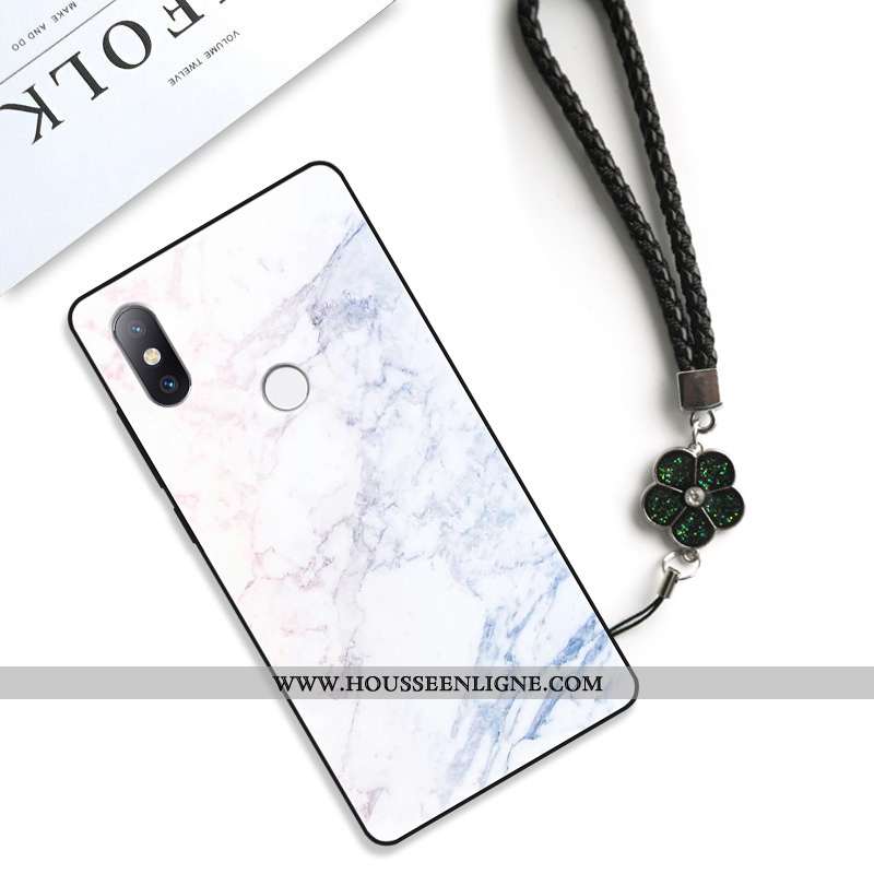 Housse Xiaomi Mi Max 3 Tendance Fluide Doux Net Rouge Délavé En Daim Étui Petit Personnalité Rose