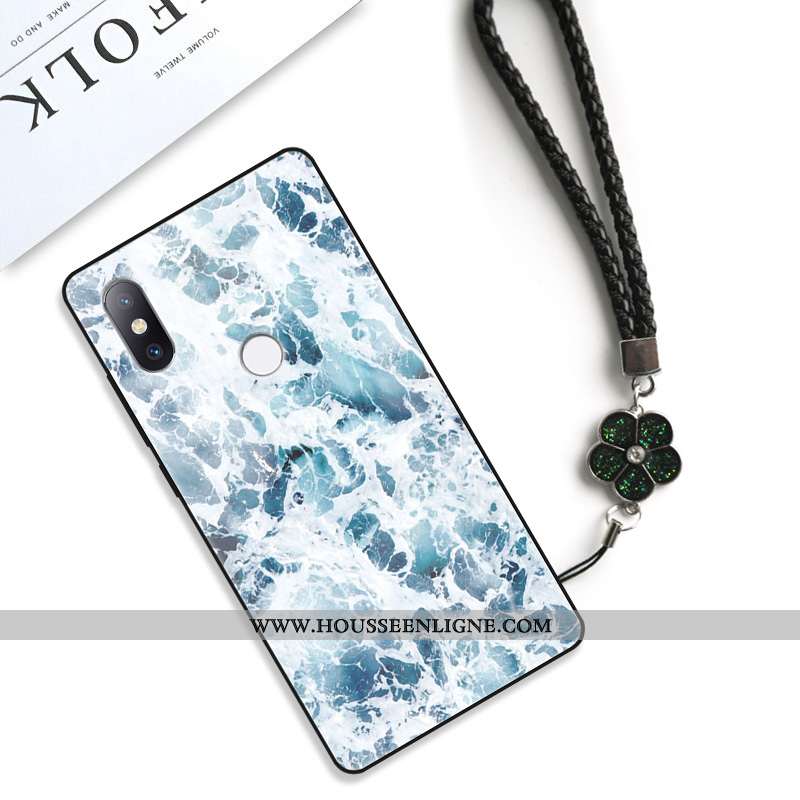 Housse Xiaomi Mi Max 3 Tendance Fluide Doux Net Rouge Délavé En Daim Étui Petit Personnalité Rose