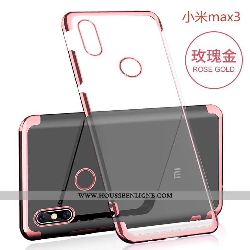 Housse Xiaomi Mi Max 3 Ultra Tendance Légère Créatif Téléphone Portable Fluide Doux Protection Rose