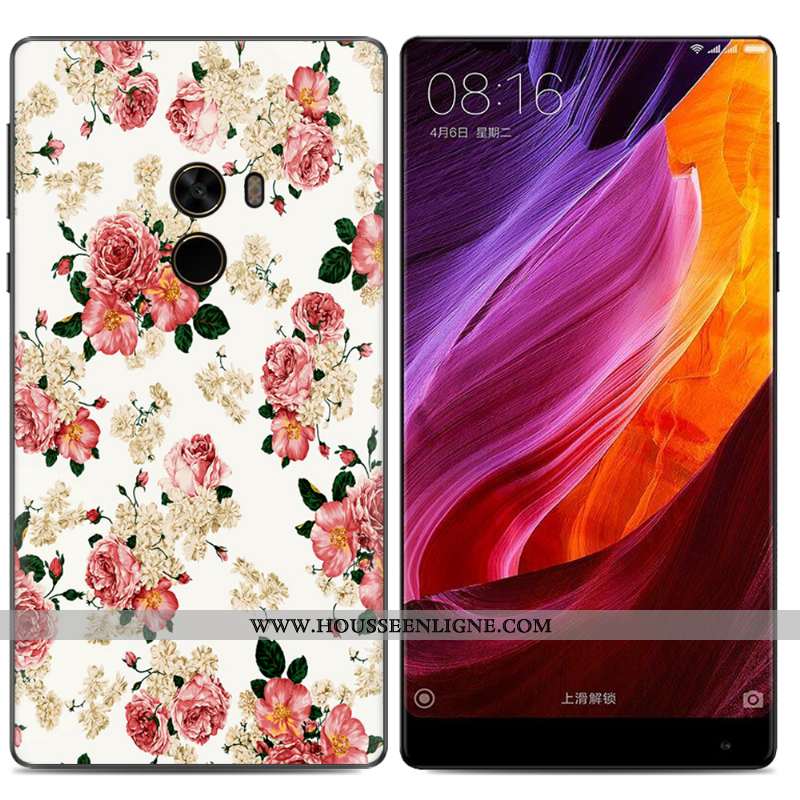 Housse Xiaomi Mi Mix 2 Fluide Doux Créatif Tendance Étui Petit Téléphone Portable Peinture À L'huile