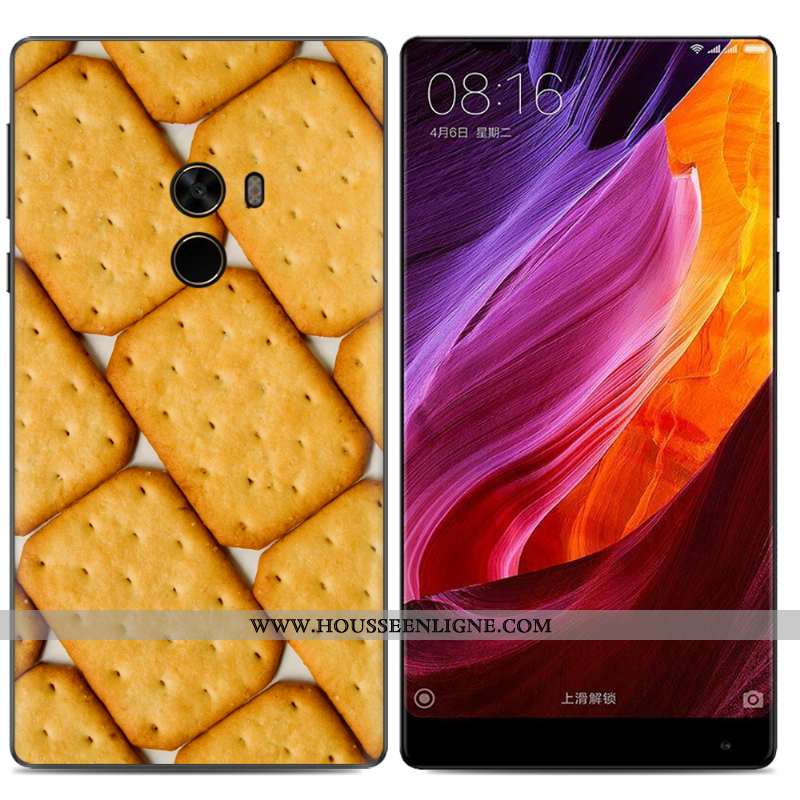 Housse Xiaomi Mi Mix 2 Fluide Doux Créatif Tendance Étui Petit Téléphone Portable Peinture À L'huile