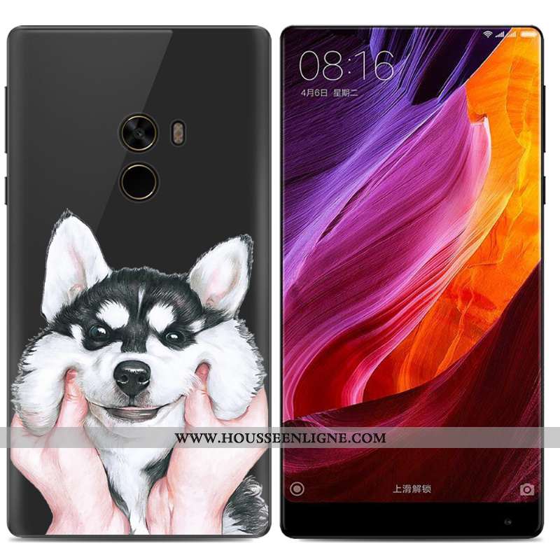 Housse Xiaomi Mi Mix 2 Fluide Doux Créatif Tendance Étui Petit Téléphone Portable Peinture À L'huile
