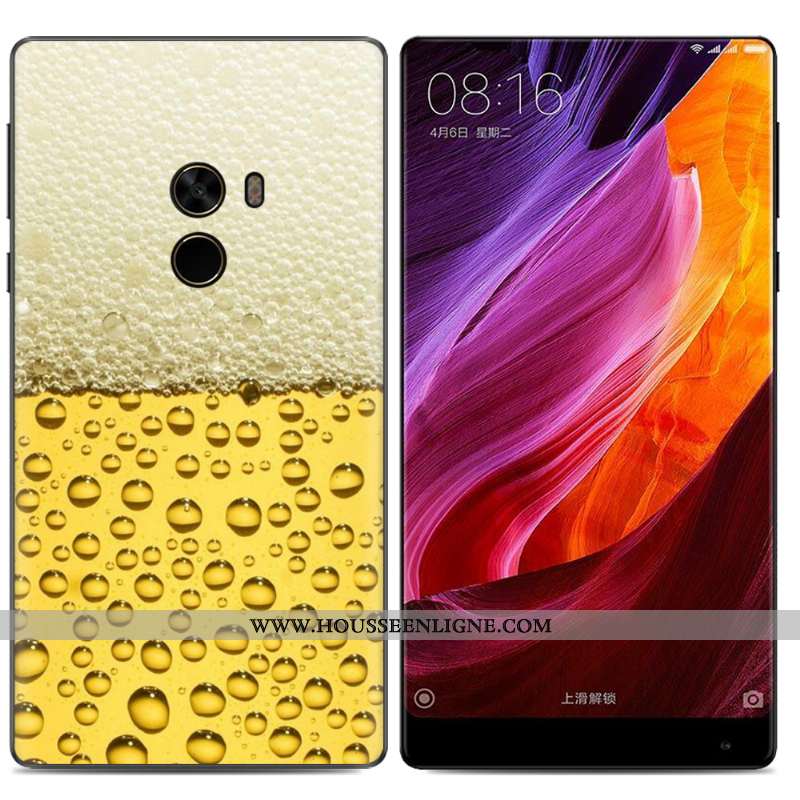 Housse Xiaomi Mi Mix 2 Fluide Doux Créatif Tendance Étui Petit Téléphone Portable Peinture À L'huile