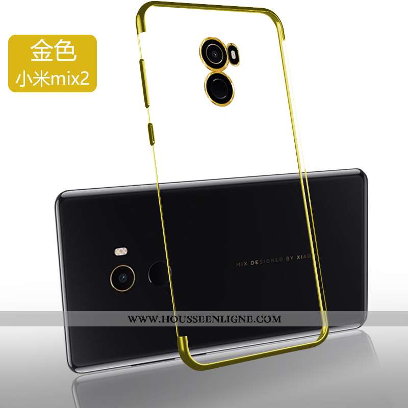 Housse Xiaomi Mi Mix 2 Légère Fluide Doux Tendance Silicone Nouveau Protection Ultra Doré