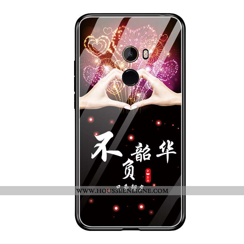 Housse Xiaomi Mi Mix 2 Silicone Protection Téléphone Portable Coque Fluide Doux Étui Noir