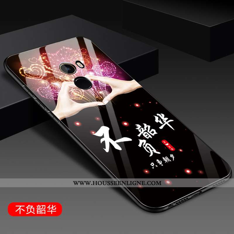 Housse Xiaomi Mi Mix 2 Silicone Protection Téléphone Portable Coque Fluide Doux Étui Noir