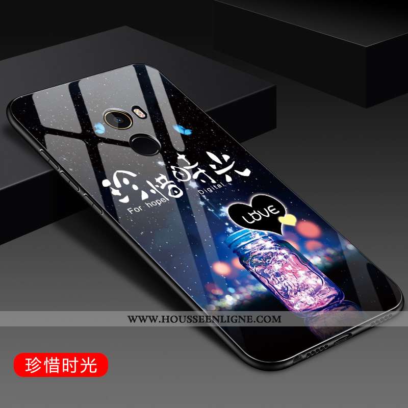 Housse Xiaomi Mi Mix 2 Silicone Protection Téléphone Portable Coque Fluide Doux Étui Noir