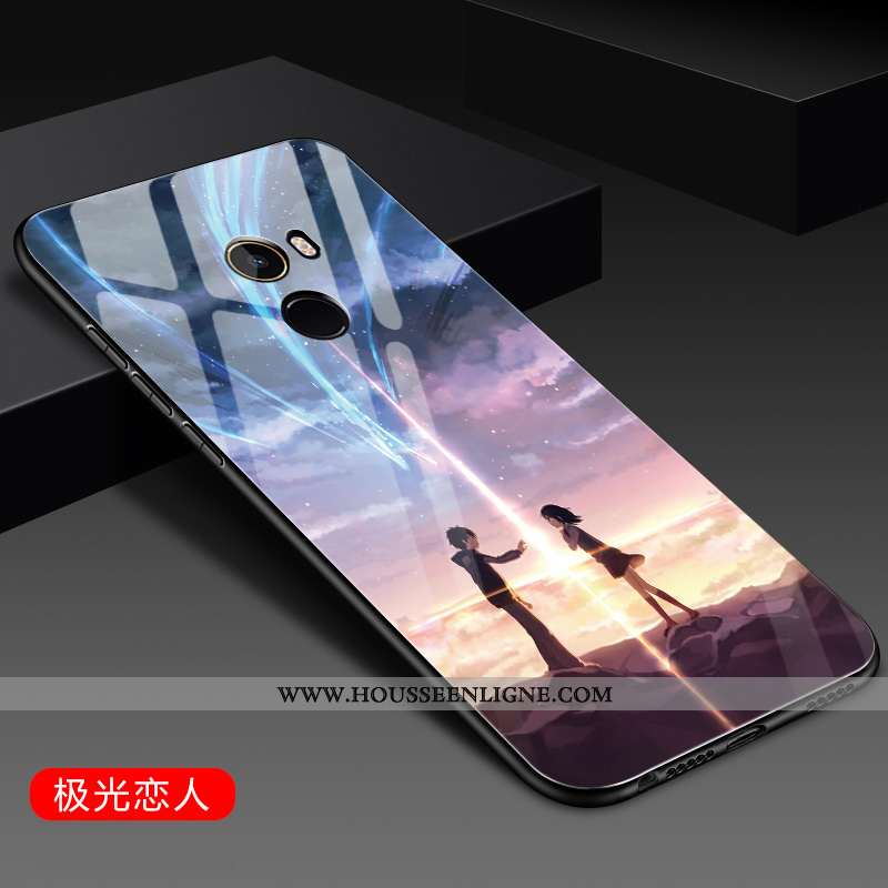 Housse Xiaomi Mi Mix 2 Silicone Protection Téléphone Portable Coque Fluide Doux Étui Noir