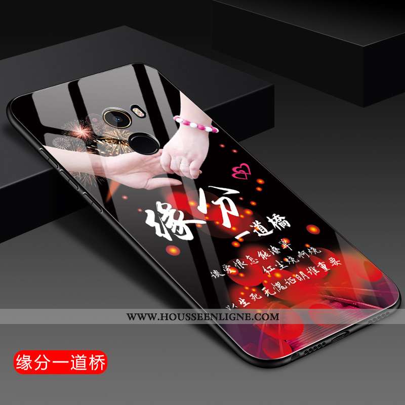 Housse Xiaomi Mi Mix 2 Silicone Protection Téléphone Portable Coque Fluide Doux Étui Noir