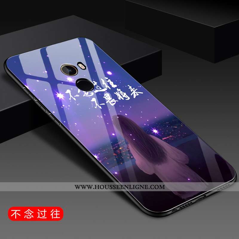 Housse Xiaomi Mi Mix 2 Silicone Protection Téléphone Portable Coque Fluide Doux Étui Noir