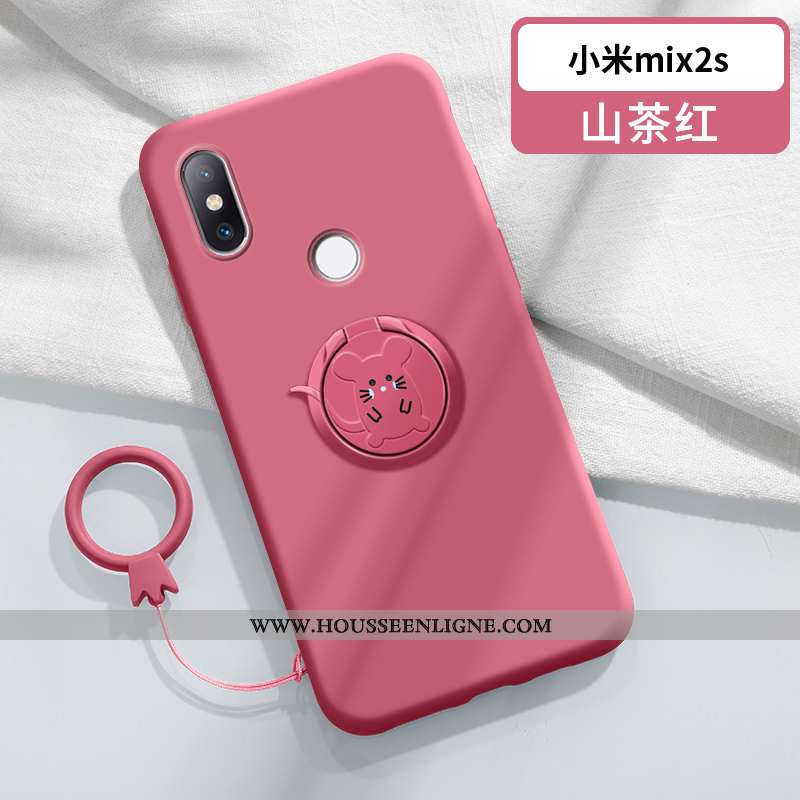 Housse Xiaomi Mi Mix 2s Charmant Ultra Silicone Créatif Coque Nouveau Petit Bleu Foncé
