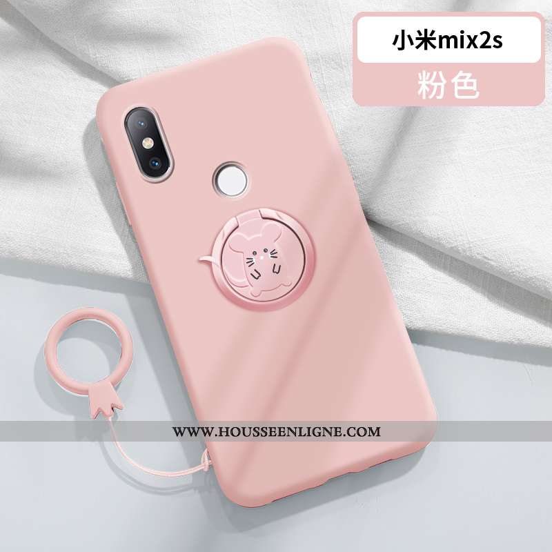 Housse Xiaomi Mi Mix 2s Charmant Ultra Silicone Créatif Coque Nouveau Petit Bleu Foncé