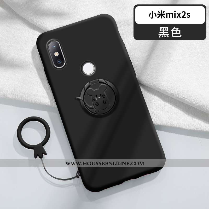 Housse Xiaomi Mi Mix 2s Charmant Ultra Silicone Créatif Coque Nouveau Petit Bleu Foncé