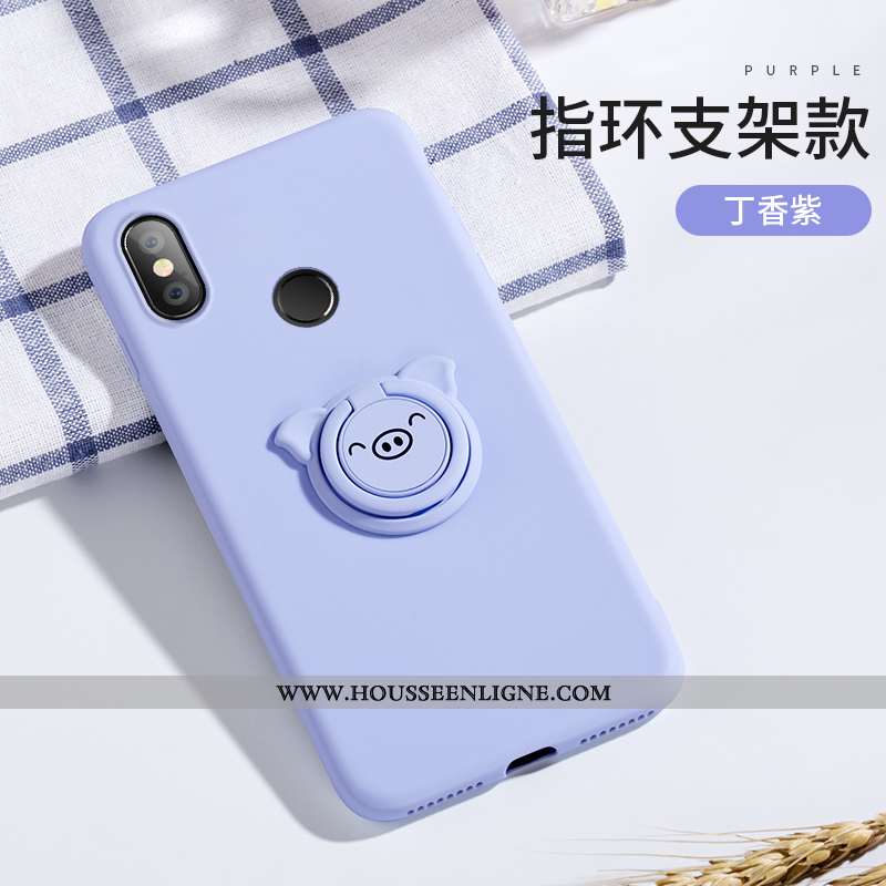 Housse Xiaomi Mi Mix 2s Dessin Animé Charmant Tout Compris Silicone Mignonne Vert Étui Verte