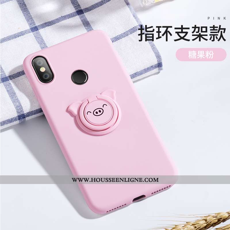 Housse Xiaomi Mi Mix 2s Dessin Animé Charmant Tout Compris Silicone Mignonne Vert Étui Verte
