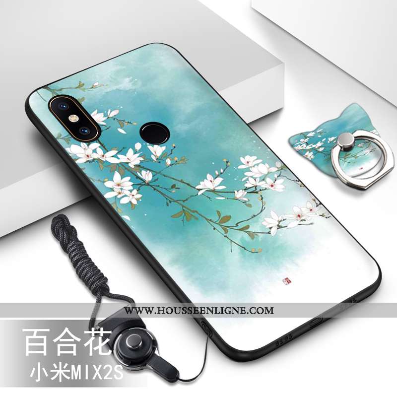 Housse Xiaomi Mi Mix 2s Fluide Doux Silicone Petit Téléphone Portable Ornements Suspendus Protection