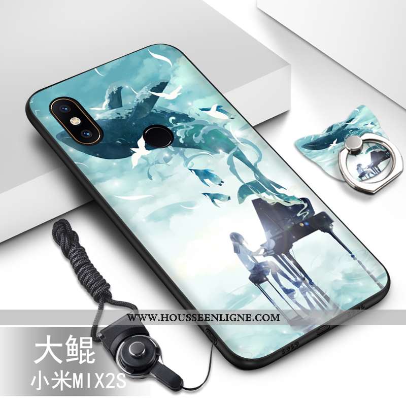 Housse Xiaomi Mi Mix 2s Fluide Doux Silicone Petit Téléphone Portable Ornements Suspendus Protection