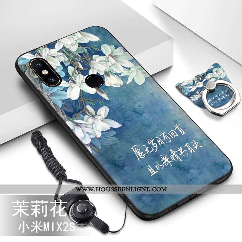Housse Xiaomi Mi Mix 2s Fluide Doux Silicone Petit Téléphone Portable Ornements Suspendus Protection