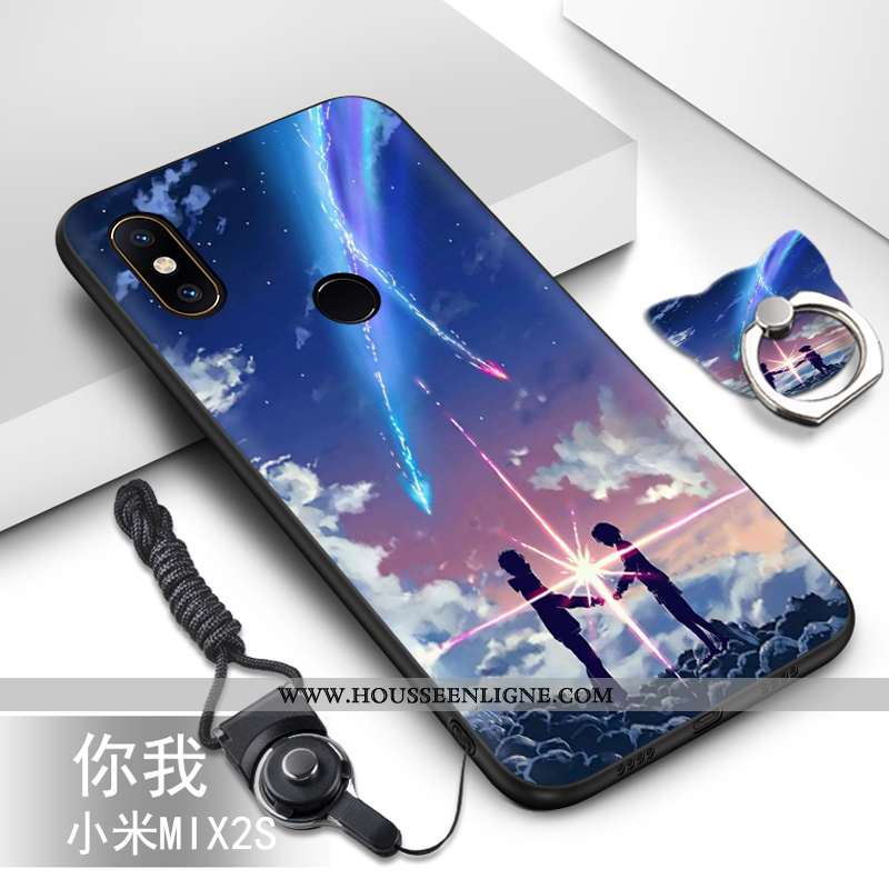 Housse Xiaomi Mi Mix 2s Fluide Doux Silicone Petit Téléphone Portable Ornements Suspendus Protection