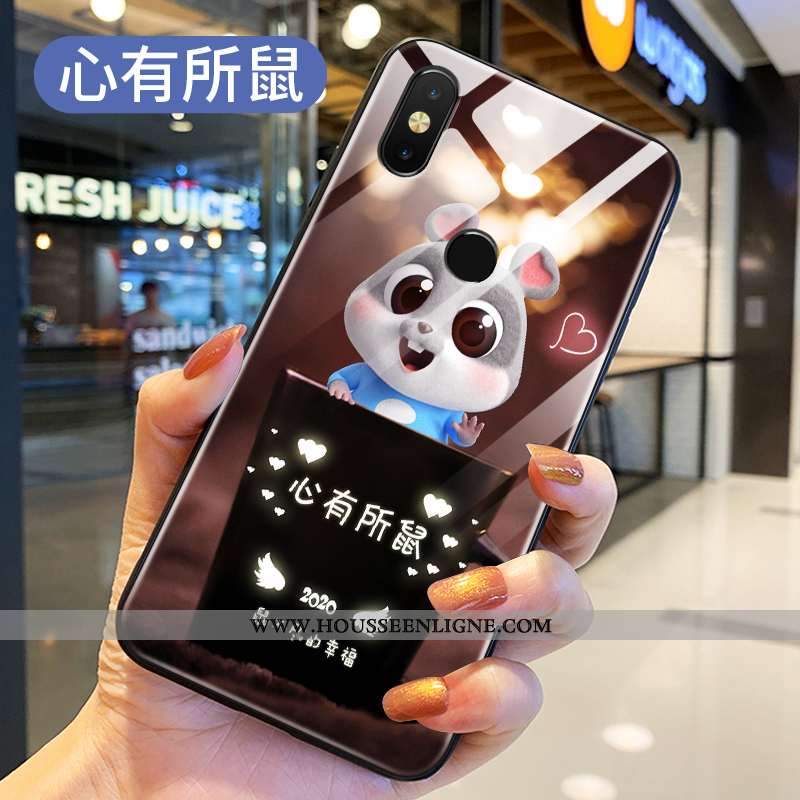 Housse Xiaomi Mi Mix 2s Légère Fluide Doux Difficile Silicone Net Rouge Protection Nouveau Bleu