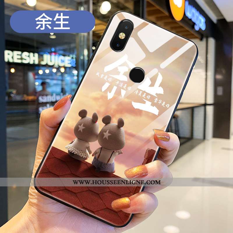 Housse Xiaomi Mi Mix 2s Légère Fluide Doux Difficile Silicone Net Rouge Protection Nouveau Bleu