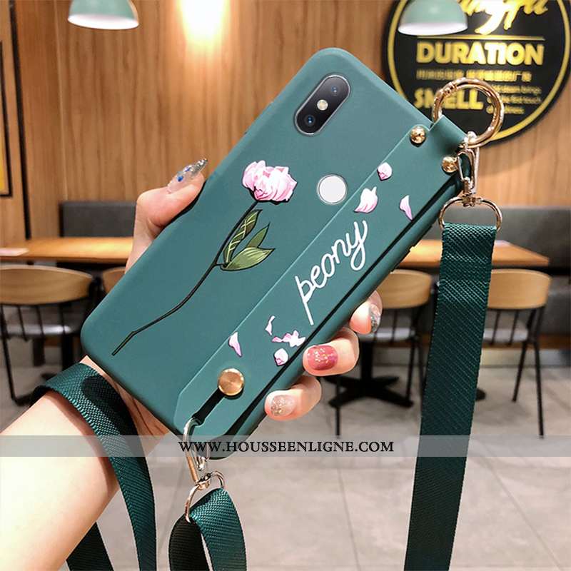 Housse Xiaomi Mi Mix 2s Silicone Protection Ornements Suspendus Blanc Délavé En Daim Support Tout Co