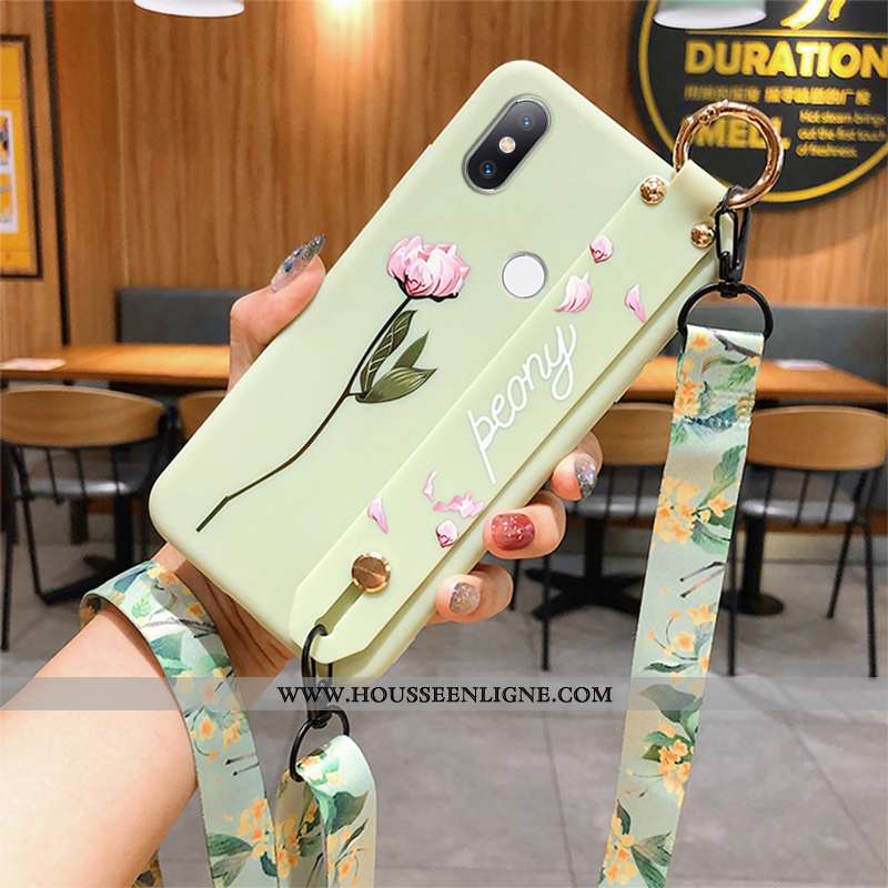 Housse Xiaomi Mi Mix 2s Silicone Protection Ornements Suspendus Blanc Délavé En Daim Support Tout Co