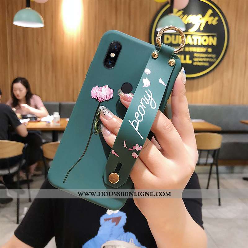 Housse Xiaomi Mi Mix 2s Silicone Protection Ornements Suspendus Blanc Délavé En Daim Support Tout Co