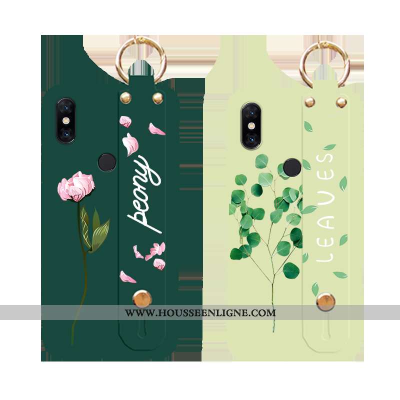 Housse Xiaomi Mi Mix 2s Silicone Protection Ornements Suspendus Blanc Délavé En Daim Support Tout Co