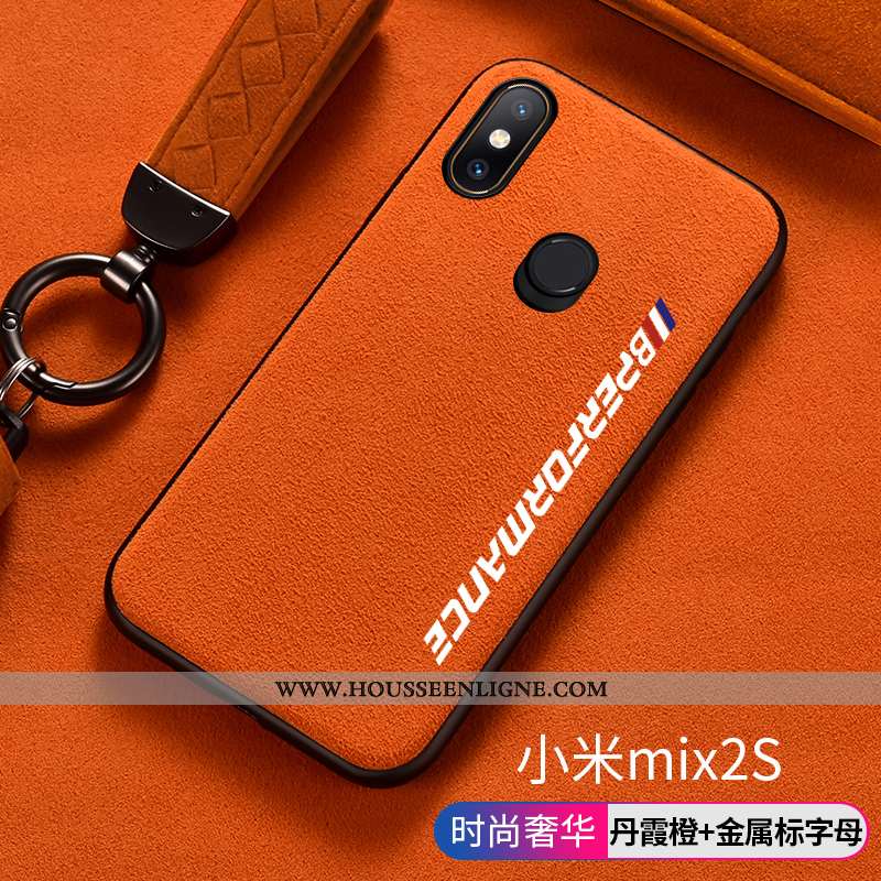 Housse Xiaomi Mi Mix 2s Silicone Protection Tout Compris Étui Europe Orange Daim Fourrure