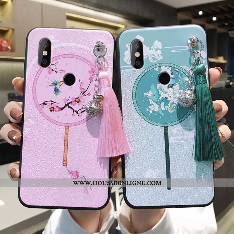 Housse Xiaomi Mi Mix 2s Ultra Légère Personnalité Silicone Étui Tout Compris Créatif Bleu