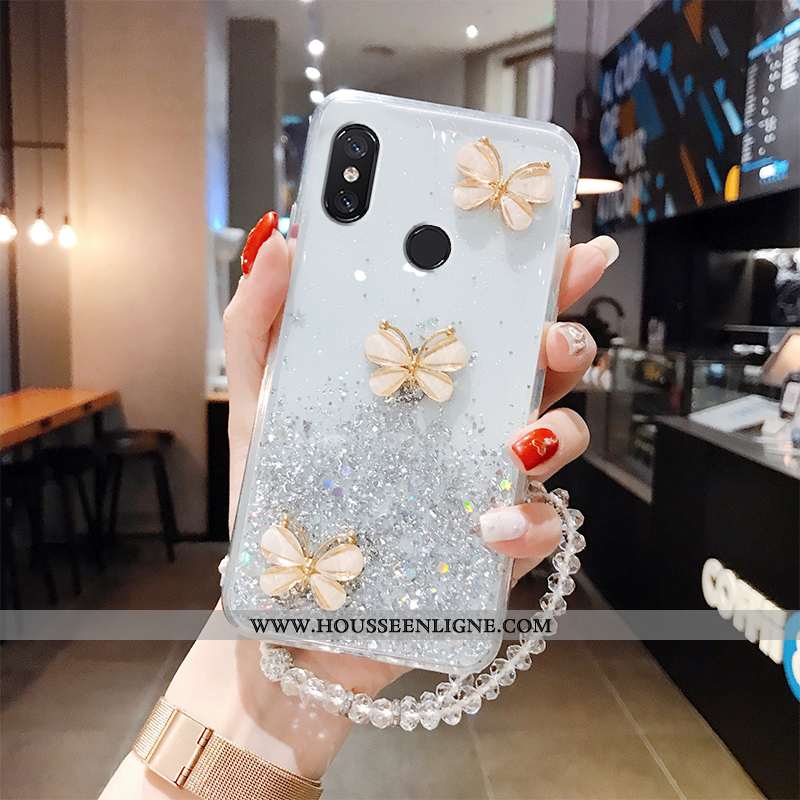 Housse Xiaomi Mi Mix 2s Ultra Légère Rouge Blanc Petit Étui Transparent Blanche
