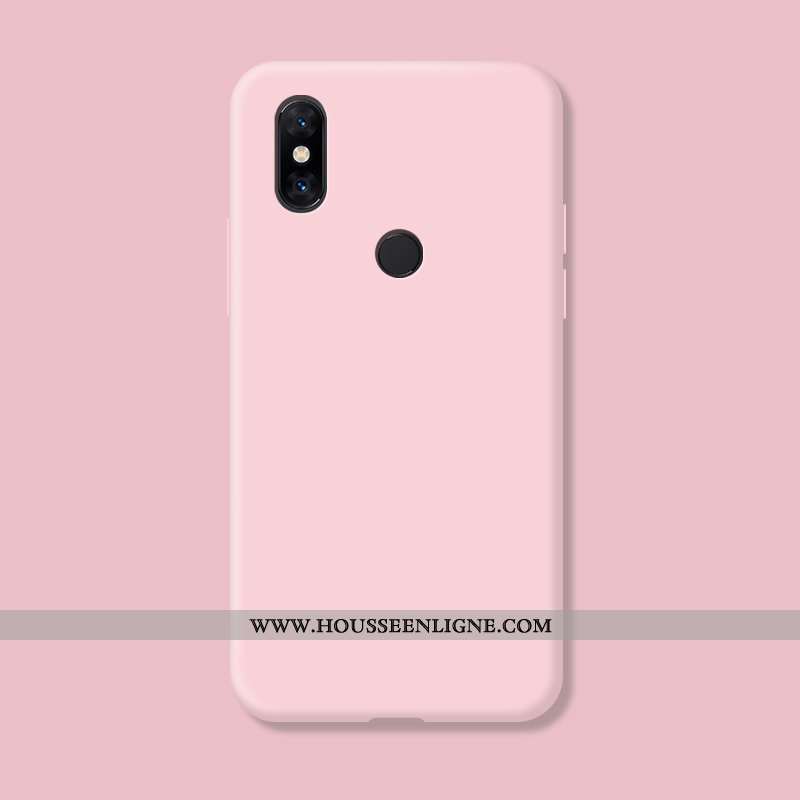 Housse Xiaomi Mi Mix 3 Créatif Tendance Incassable Silicone Nouveau Étui Transparent Rose